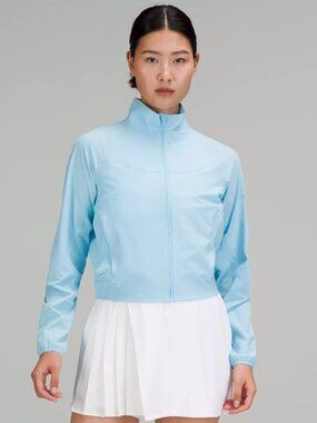 NWT - Lululemon Water-Repellent Stretch Tennis Jacket - Blue Chill Size 8